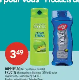 Pharmaprix DIPPITY-DO Hair Gel, FRUCTIS Shampoo (370 mL) or Conditioner (354 mL) offer
