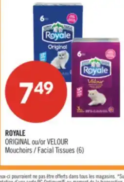Pharmaprix ROYALE or VELOUR Facial Tissues offer