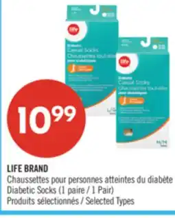 Pharmaprix LIFE BRAND Diabetic Socks (1 Pair) offer