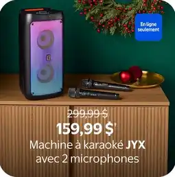 Walmart Machine à karaoké JYX avec 2 microphones offer