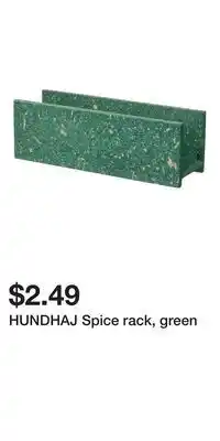 IKEA HUNDHAJ Spice rack, green offer