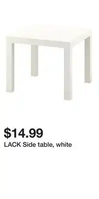 IKEA LACK Side table, white offer