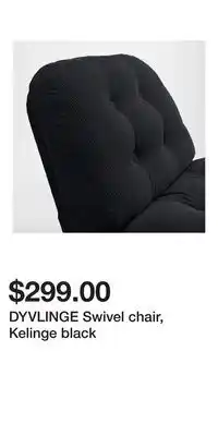 IKEA DYVLINGE Swivel chair, Kelinge black offer