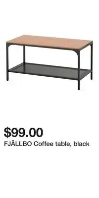 IKEA FJÄLLBO Coffee table, black offer