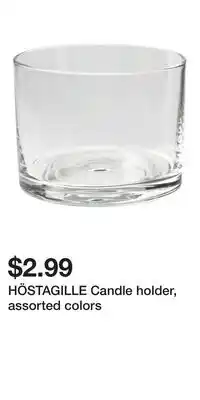 IKEA HÖSTAGILLE Candle holder, assorted colors offer