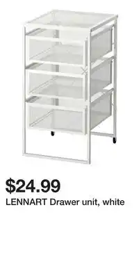 IKEA LENNART Drawer unit, white offer