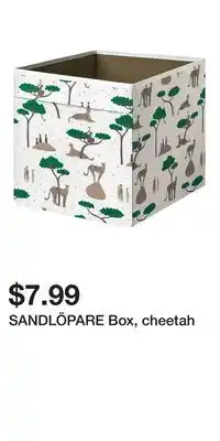 IKEA SANDLÖPARE Box, cheetah offer