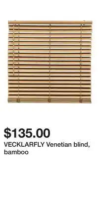 IKEA VECKLARFLY Venetian blind, bamboo offer
