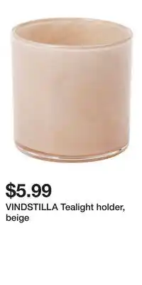 IKEA VINDSTILLA Tealight holder, beige offer