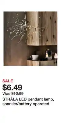 IKEA STRÅLA LED pendant lamp, sparkler/battery operated offer