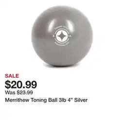 TSC Stores Merrithew Toning Ball 3lb 4 Silver offer