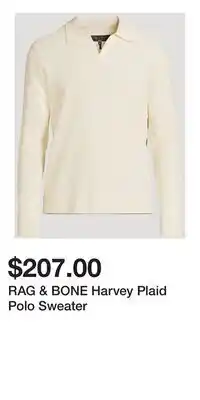 Holt Renfrew RAG & BONE Harvey Plaid Polo Sweater offer