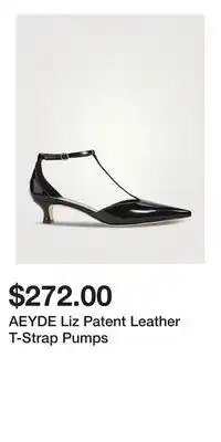 Holt Renfrew AEYDE Liz Patent Leather T-Strap Pumps offer