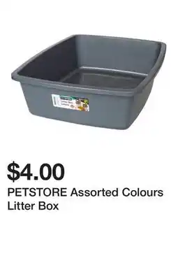 Dollarama PETSTORE Assorted Colours Litter Box offer