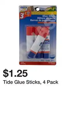 Dollarama Tide Glue Sticks, 4 Pack offer