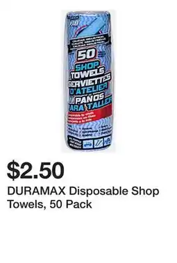 Dollarama DURAMAX Disposable Shop Towels, 50 Pack offer