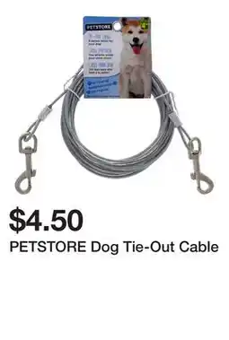 Dollarama PETSTORE Dog Tie-Out Cable offer
