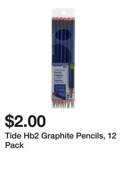 Dollarama Tide Hb2 Graphite Pencils, 12 Pack offer