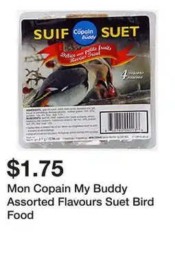 Dollarama Mon Copain My Buddy Assorted Flavours Suet Bird Food offer