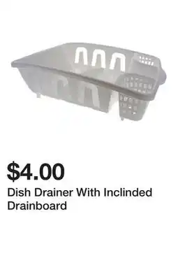 Dollarama Dish Drainer With Inclinded Drainboard offer