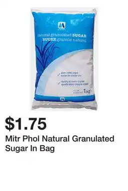 Dollarama Mitr Phol Natural Granulated Sugar In Bag offer