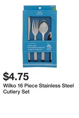 Dollarama Wilko 16 Piece Stainless Steel Cutlery Set offer