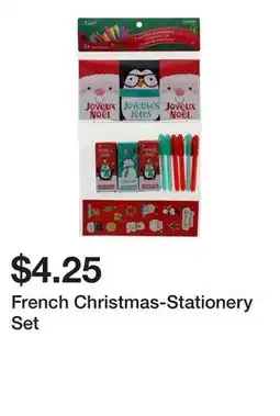 Dollarama French Christmas-Stationery Set offer