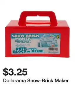 Dollarama Dollarama Snow-Brick Maker offer