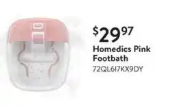 Walmart Homedics Pink Footbath offer