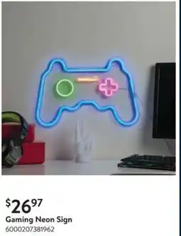 Walmart Gaming Neon Sign offer