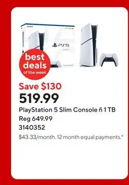 Staples PlayStation 5 Slim Console ñ 1 TB offer