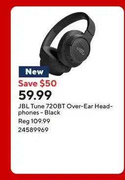 Staples JBL Tune 720BT Over-Ear Headphones - Black offer