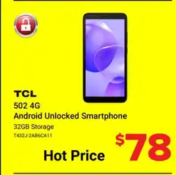 Visions Electronics TCL 502 4G Android Unlocked Smartphone offer