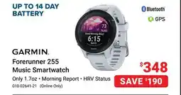 Visions Electronics Garmin Forerunner 255 Music Smartwatch offer