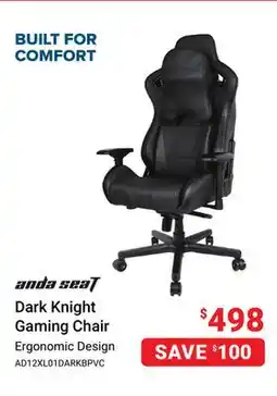 Visions Electronics Anda Seat Dark Knight Gaming Chair offer