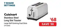 Visions Electronics Cuisinart Stainless Steel Long Slot Toaster offer