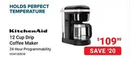 Visions Electronics KitchenAid 12 Cup Drip Coffee Maker offer