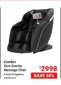 Visions Electronics Zero Gravity Massage Chair offer