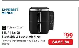 Visions Electronics 11L / 11.6-Qt Stackable 2 Basket Air Fryer offer
