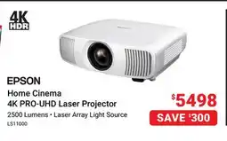 Visions Electronics EPSON Home Cinema 4K PRO-UHD Laser Projector offer