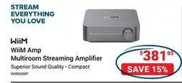 Visions Electronics WiiM Amp Multiroom Streaming Amplifier offer