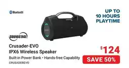 Visions Electronics Soundstage Crusader-EVO IPX6 Wireless Speaker offer