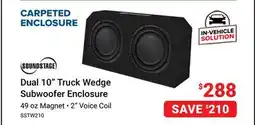 Visions Electronics Soundstage Dual 10 Truck Wedge Subwoofer Enclosure offer
