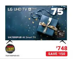 Visions Electronics LG UHD UA7000PUB 4K Smart TV offer