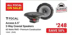 Visions Electronics Focal Access 6.5 2-Way Coaxial Speakers offer