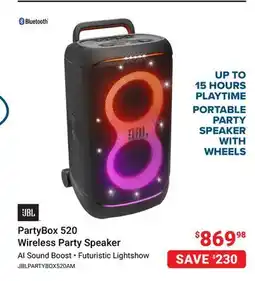 Visions Electronics PartyBox 520 Wireless Party Speaker offer