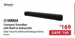 Visions Electronics Compact Soundbar with Built-in Subwoofer offer
