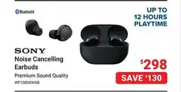 Visions Electronics SONY Noise Cancelling Earbuds offer