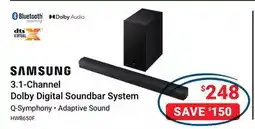 Visions Electronics Samsung 3.1-Channel Dolby Digital Soundbar System offer