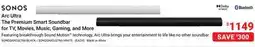 Visions Electronics Sonos Arc Ultra The Premium Smart Soundbar for TV, Movies, Music, Gaming, and More offer